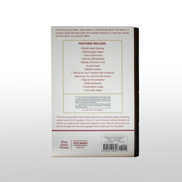 King James Bible | KJV žepen rjav - Image 2
